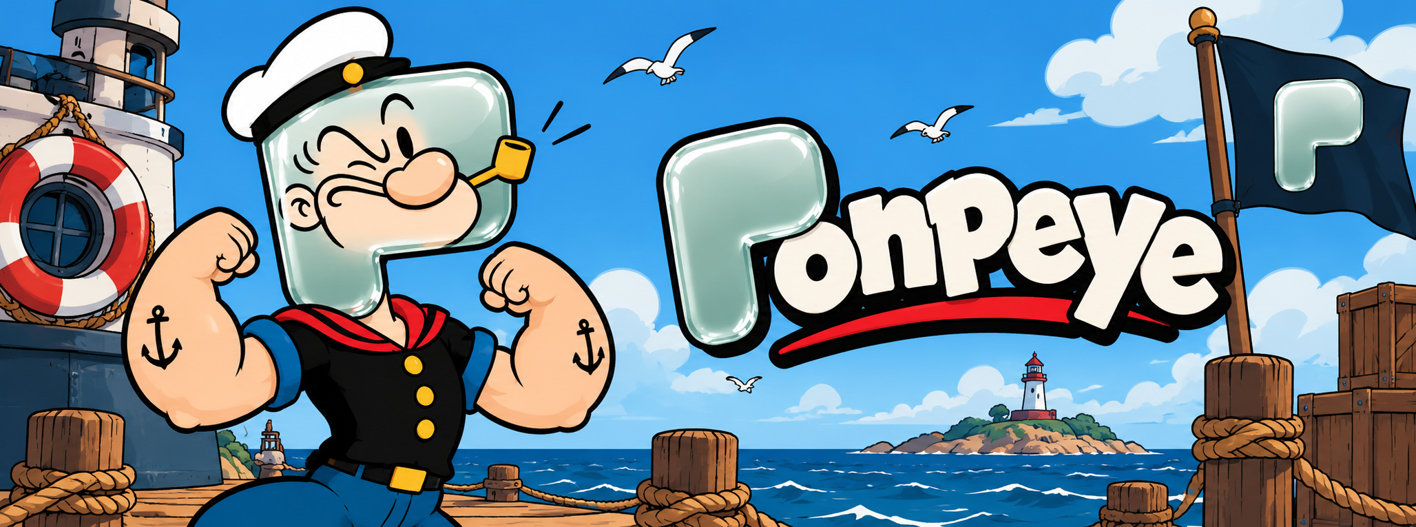Ponpeye on the docks